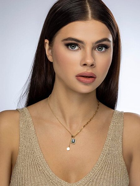 Originálny pozlátený náhrdelník Octavia Grey Necklace MCN23097G