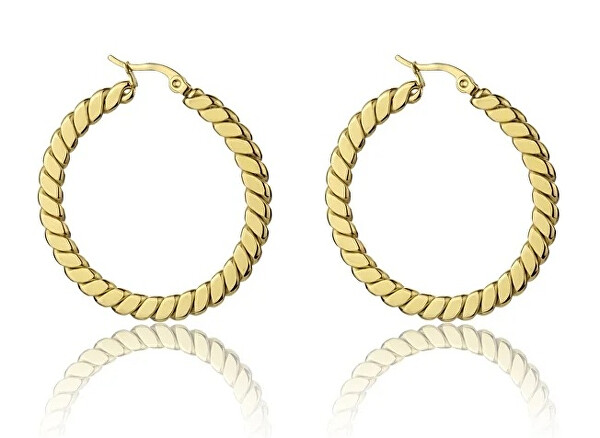 Pozlacené kruhy Hannah Gold Earrings MCE23016G