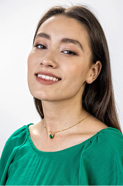 Pozlacený dámský náhrdelník Valentina MCN23006G