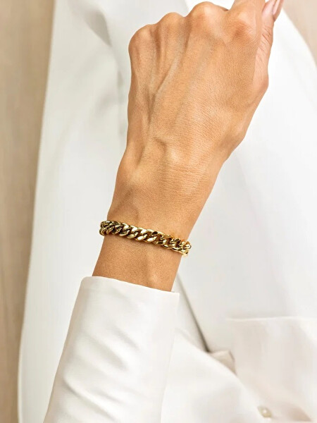 Brățară cu zale placată cu aur Haven Gold Bracelet MCB23060G