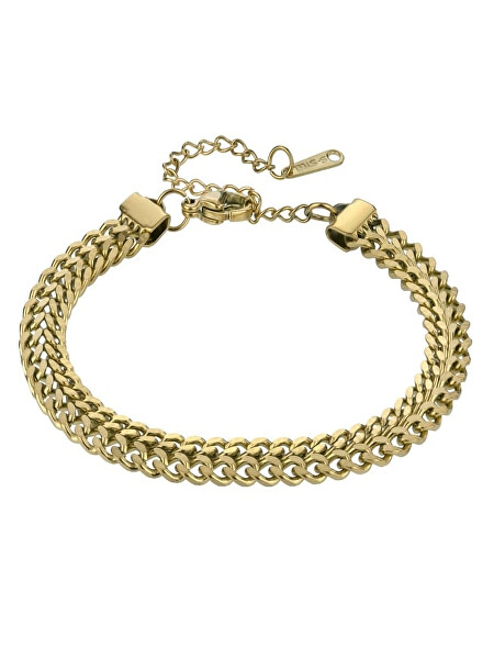 Elegantní pozlacený náramek z oceli MCB24027G
