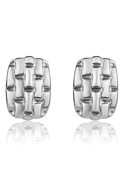 Extravagantní ocelové náušnice Cassidy Silver Earrings MCE24007S