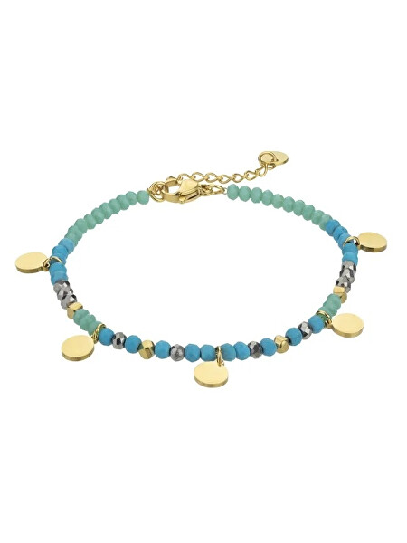 Gyöngy karkötő Gianna Blue Bracelet MCB23006G