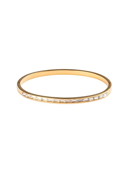 Luxusní pevný náramek s krystaly MCB250230G
