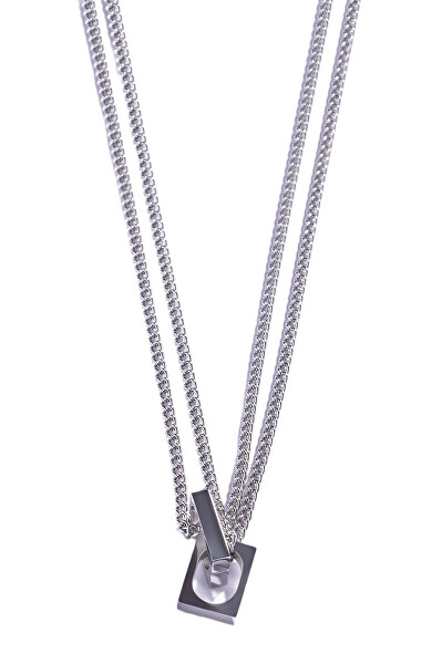 Moderní dvojitý náhrdelník pro muže MCGN5056S