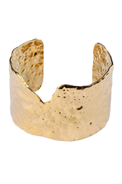 Nepřehlédnutelný otevřený náramek Lustre Gold MCB250339G