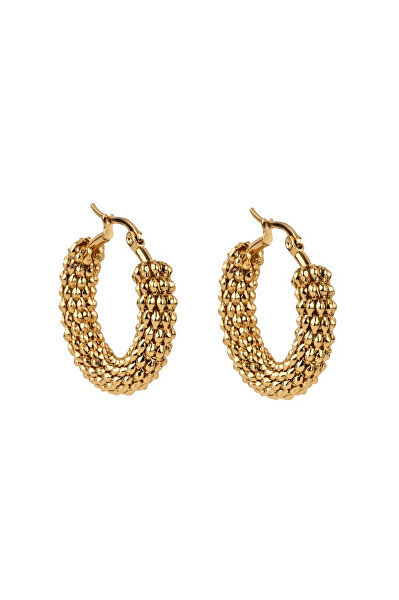 Originální pozlacené náušnice Ayla Gold Earrings MCE250201G