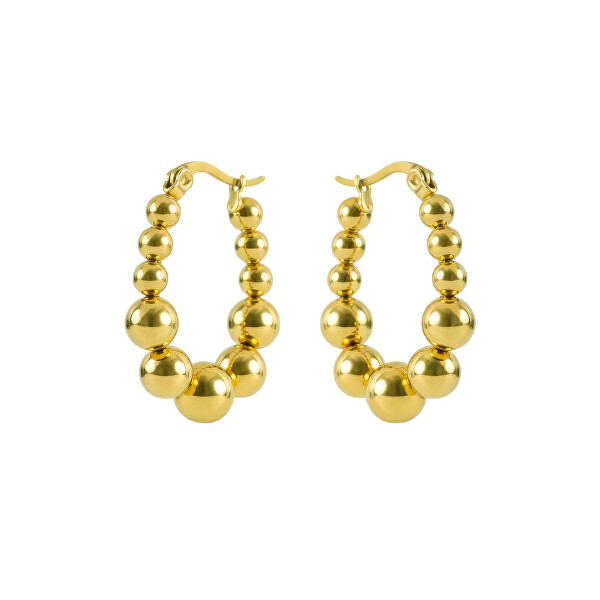 Pozlacené náušnice Gwyneira Gold Earrings MCE260601G