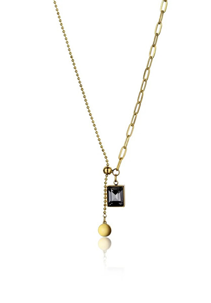 Original vergoldete Halskette Octavia Grey Necklace MCN23097G