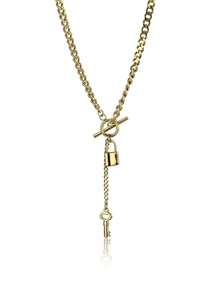 Collana originale placcata in oro Octavia Grey Necklace MCN23111G