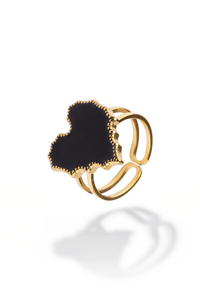 Otevřený pozlacený prsten Thesa Gold Ring MCR250331G