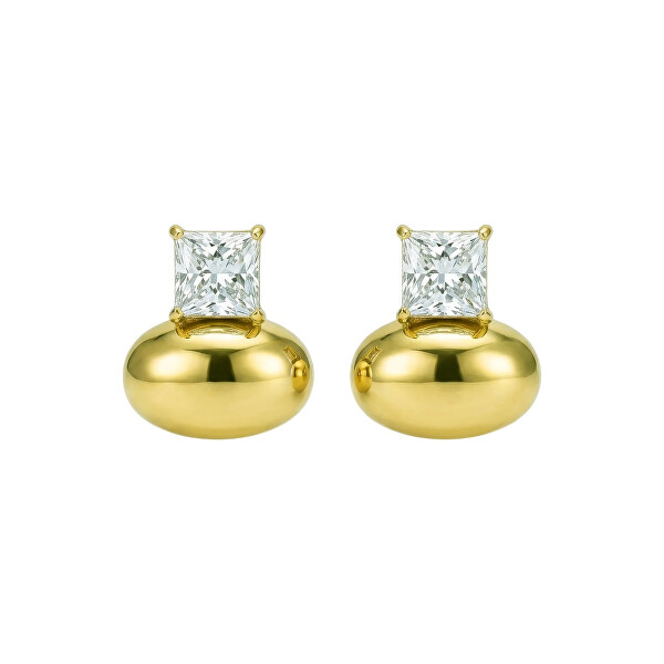 Pozlacené moderní náušnice Promise Earrings MCE260684G