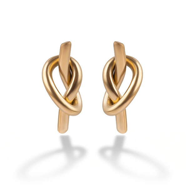 Pozlacené náušnice Uzel Ember MCE250382G