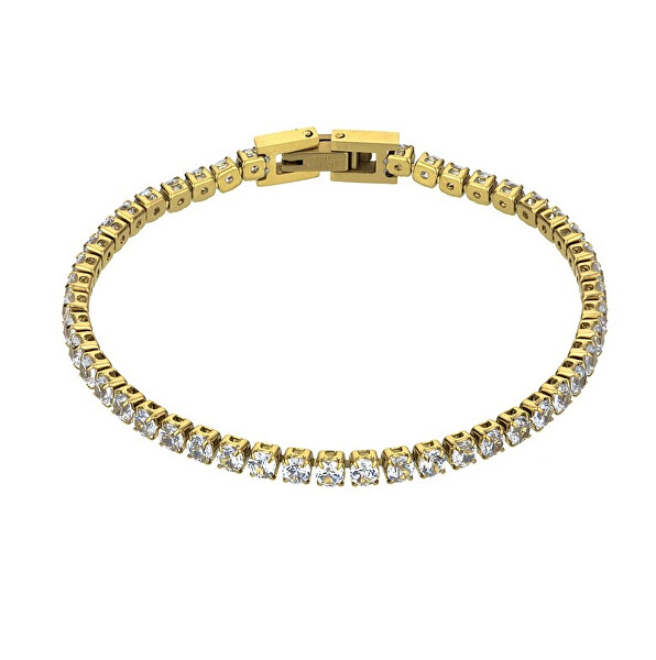 Vergoldetes Tennisarmband Tessa White Bracelet MCB23057G