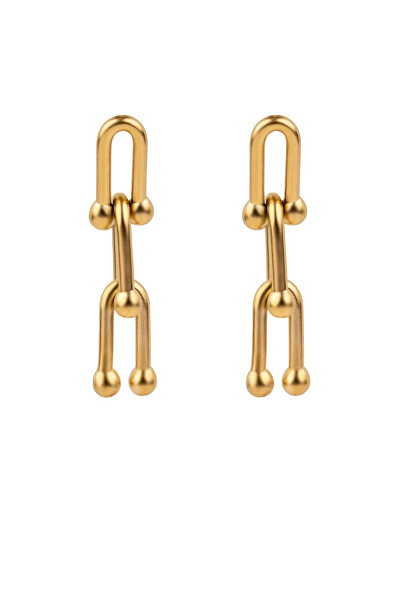 Úchvatné pozlacené visací náušnice Ivy Gold Earrings MCE250180G