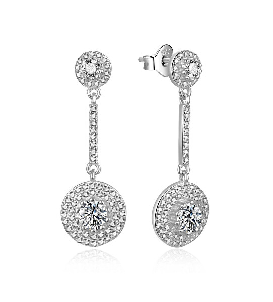 Eleganti orecchini in argento con zirconi cubici E0003085