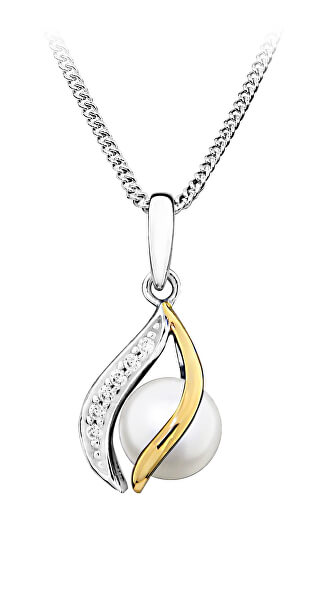 Elegante pendente in argento con perla PP000104