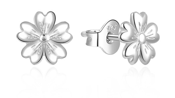 Gyönyörű ezüst fülbevaló Virágok E0002500