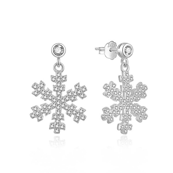 Bellissimi orecchini pendenti in argento Fiocchi di neve E0002433