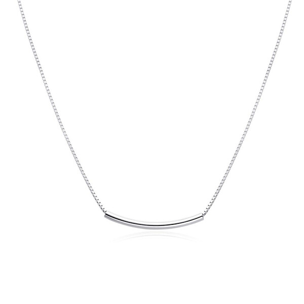 Minimalistický stříbrný náhrdelník pro ženy N0001146