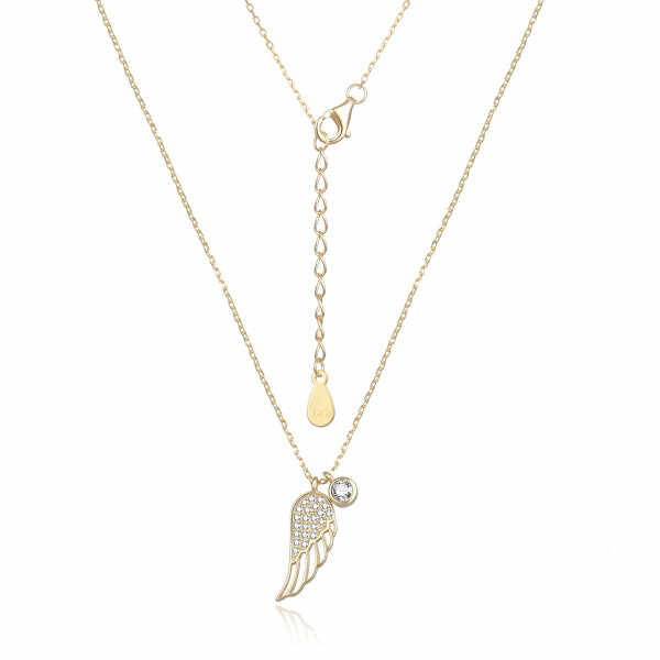 Módny pozlátený náhrdelník Anjelské krídlo N0000508