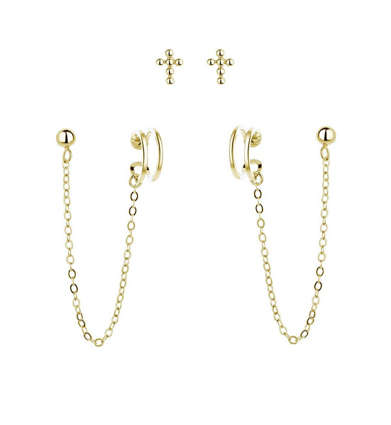 Sada pozlacených náušnic ze stříbra E0004300