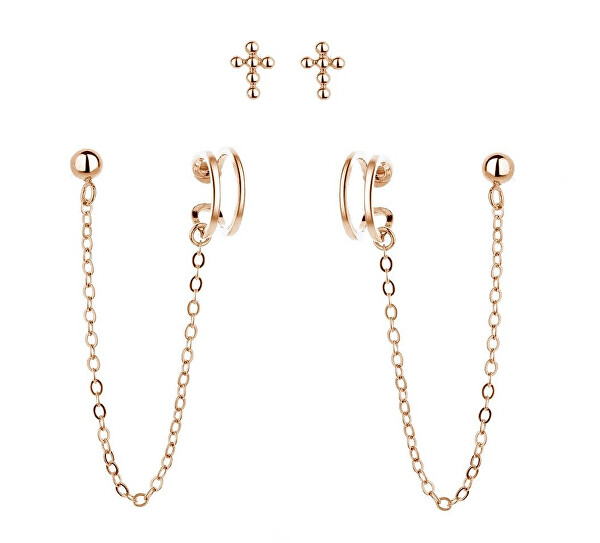 Sada pozlacených náušnic ze stříbra E0004301