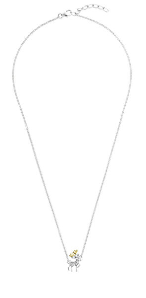 Strieborný bicolor náhrdelník s Jelínek N0000483