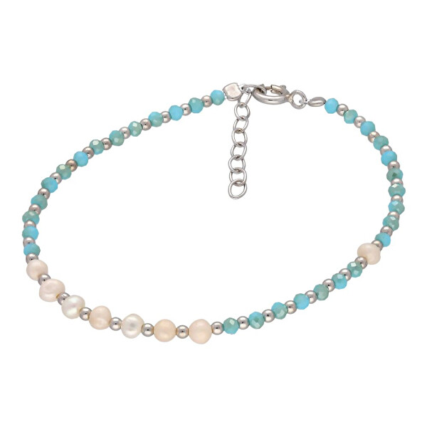 Stříbrný korálkový náramek pro ženy B0001631