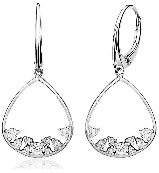 Fabelhafte Silber Ohrringe mit Kristallen E0001316