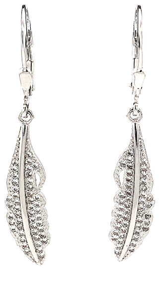 Fabelhafte Silber Ohrringe mit Zirkonen E0001835