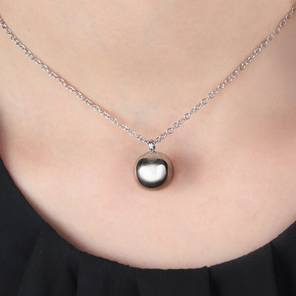 Ocelový náhrdelník Boule SALY03 (řetízek, přívěsek)