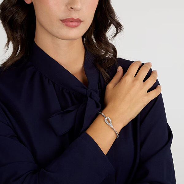 Dámský ocelový náramek s krystaly Rolo Design SAYP28