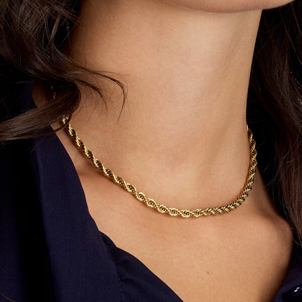 Dámský pozlacený řetízek Valis Intrecci SAZC21