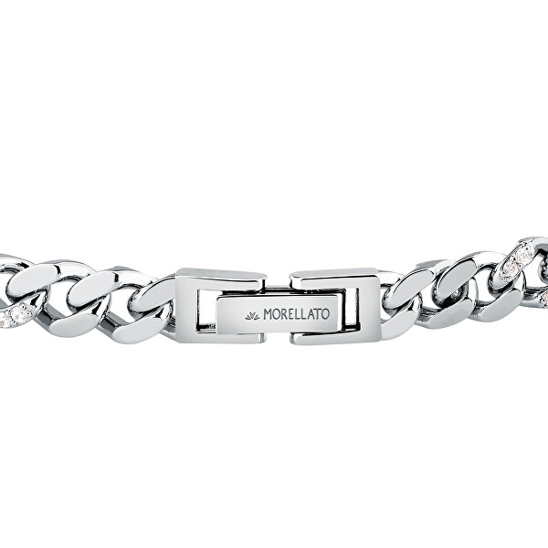 Dámský stříbrný náramek se zirkony Cuban Chain Trame SAAG03