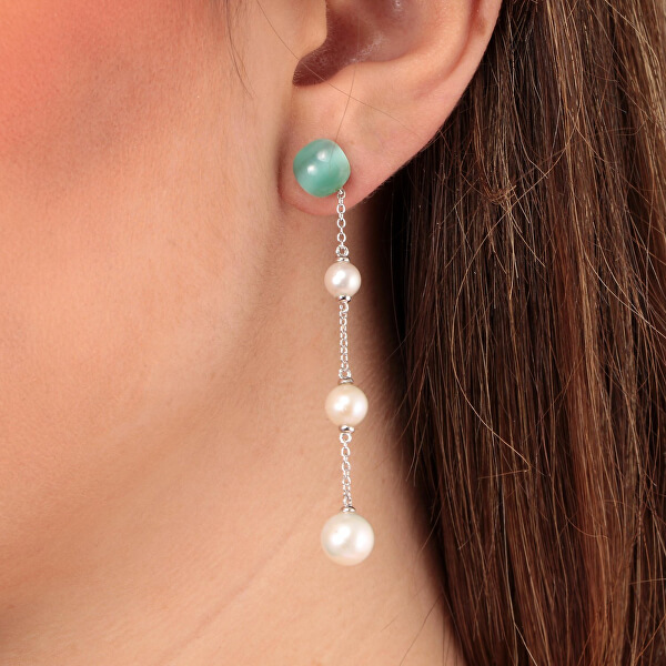 Dlouhé náušnice Gemma Perla SATC05