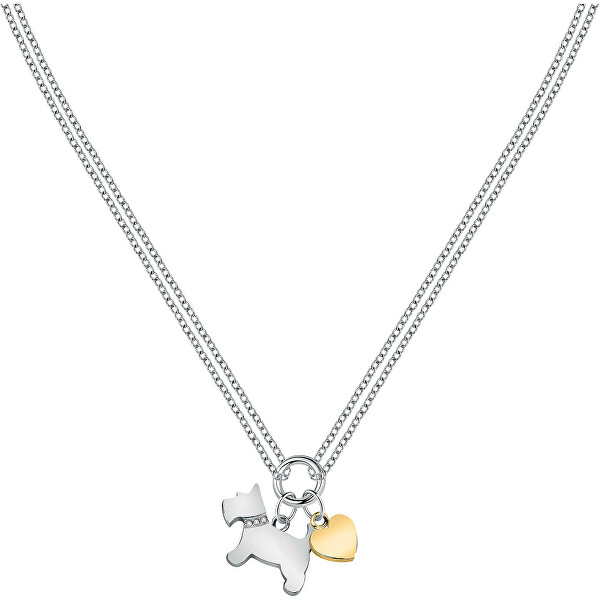 Dvojitý bicolor náhrdelník Dog&Heart Mascotte SAVL01