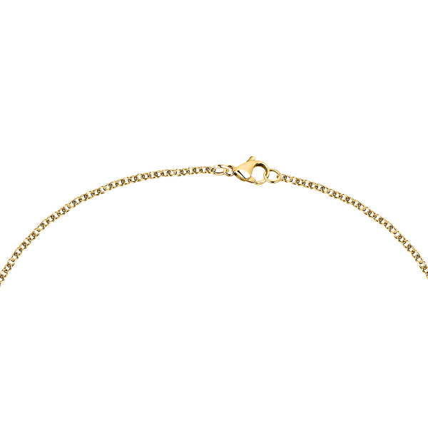 Dvojitý pozlátený náhrdelník s korálkami Colori SAXQ01