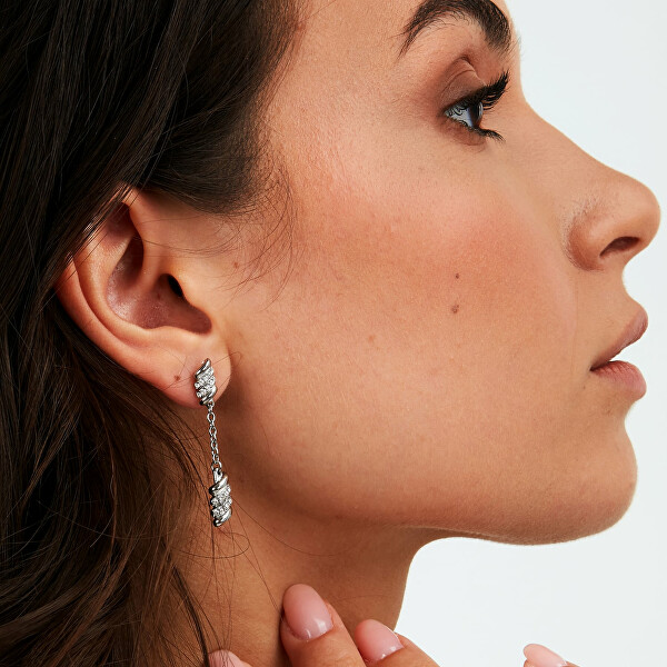 Elegante Ohrringe mit klaren Kristallen Colori SAWZ09