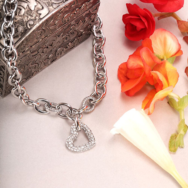 Elegantní ocelový náhrdelník se srdíčkem Incontri SAUQ05