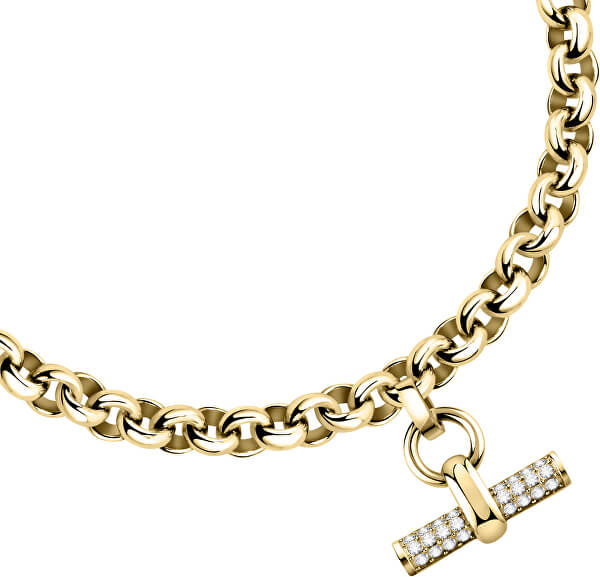 Elegante braccialetto placcato in oro Abbraccio SAUC06