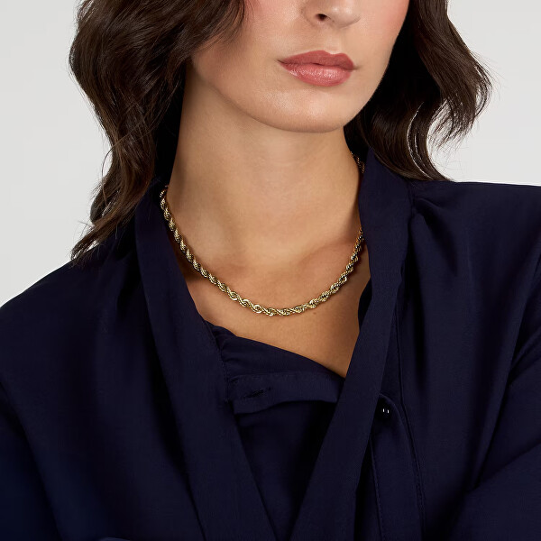 Elegantní pozlacený řetízek pro ženy Valis Intrecci SAZC23