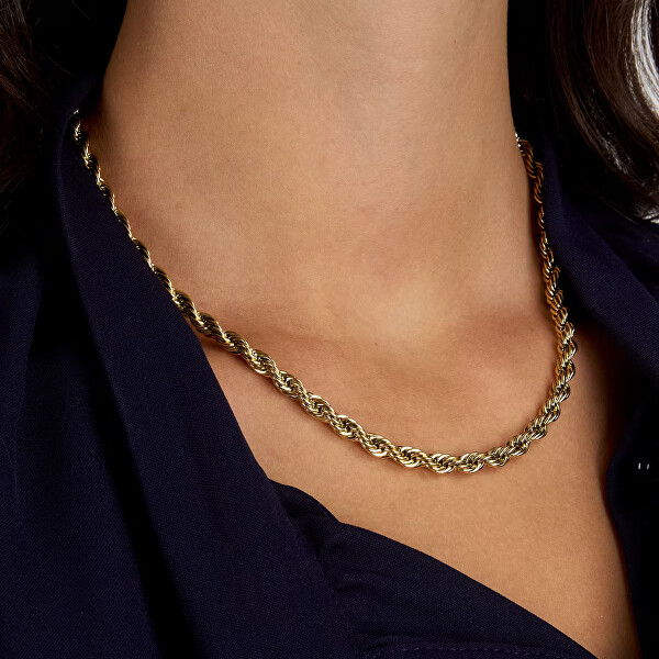 Elegantní pozlacený řetízek pro ženy Valis Intrecci SAZC23