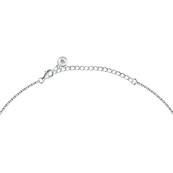 Elegantný strieborný náhrdelník so zirkónmi Tesori SAIW191
