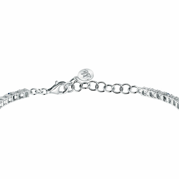 Elegante bracciale in argento con zirconi Tesori SAIW137