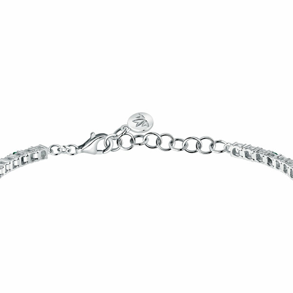 Elegante bracciale in argento con zirconi Tesori SAIW138