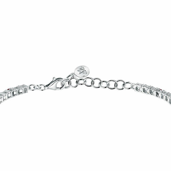 Elegante bracciale in argento con zirconi Tesori SAIW139