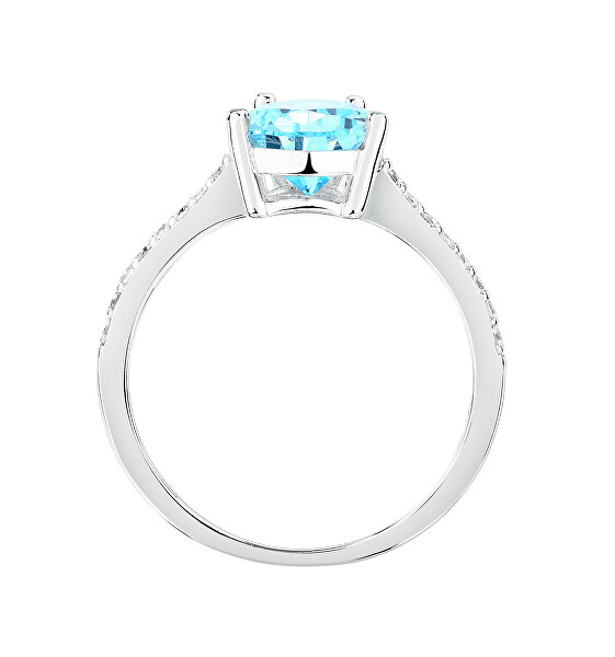 Nadčasový stříbrný prsten se zirkony Tesori SAIW2050