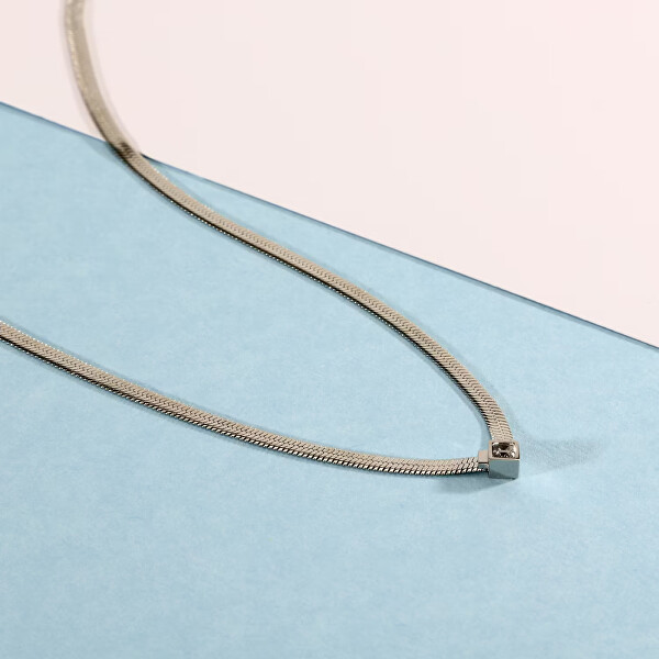 Jemný ocelový náhrdelník s krystalem Hádek Gioia SAVY26