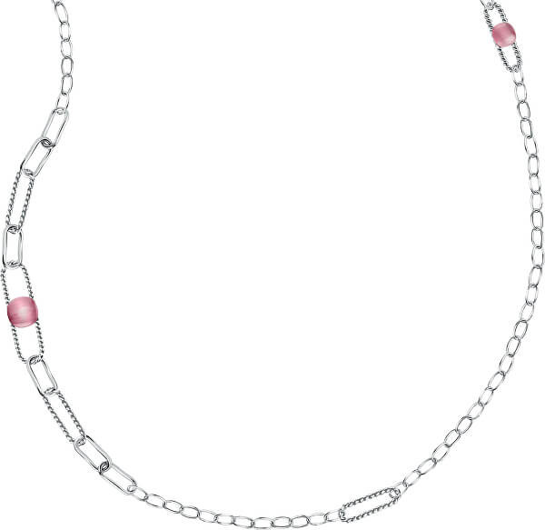 Krásny dlhý oceľový náhrdelník 1930 SATP10